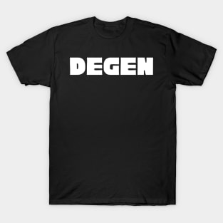 Degens Crypto Funny Defi Cryptocurrency Trader T-Shirt
